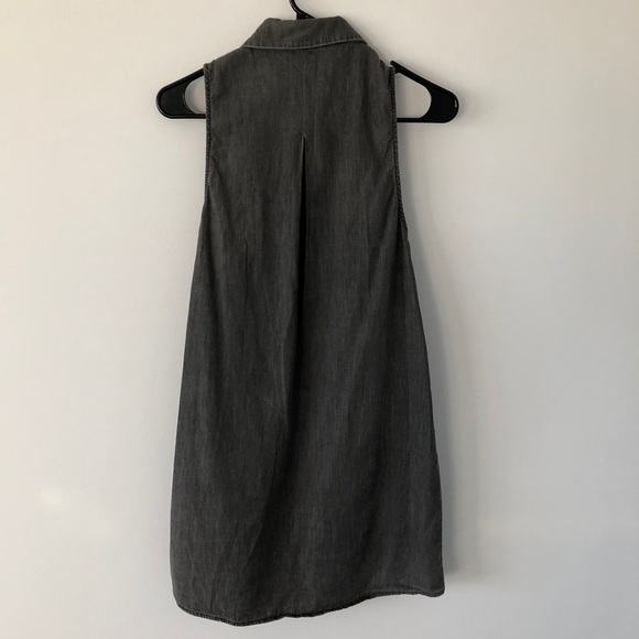 Forever 21 Dark Grey Jean Button Up Dress - Picture 2 of 4